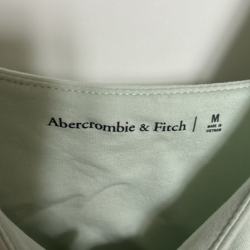 Abercrombie and Fitch Cotton Seamless Tank - Light Green - Size M - Picture 3 of 3